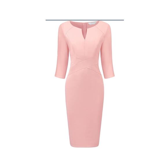 Hobemty Pink Extra Large Dress NWT - Pencil Skirt - Sophisticated- New! - Picture 3 of 16